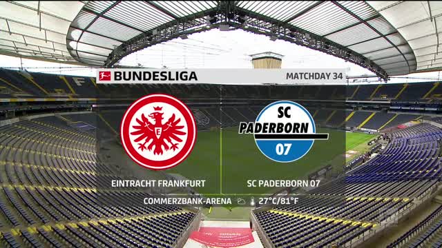 Eintracht Frankfurt vs Paderborn Video Highlight ngày 27/06 | Xem lại trận đấu